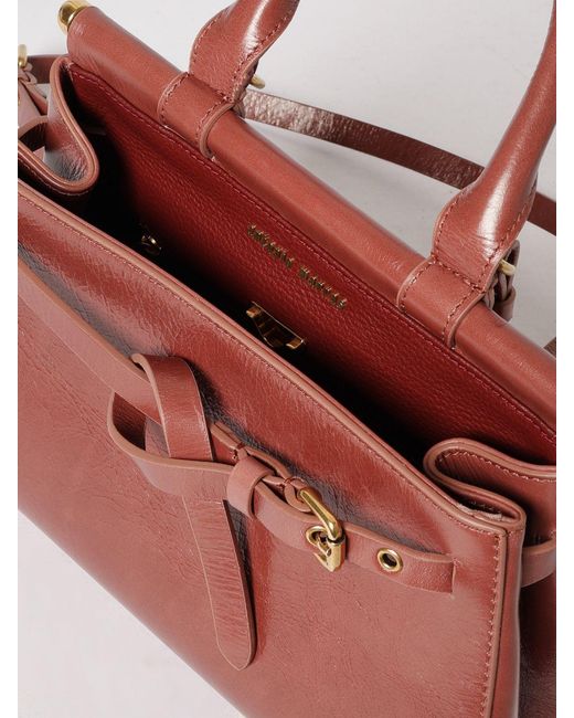Antonio Marras Pink Tumbled Leather Handbag