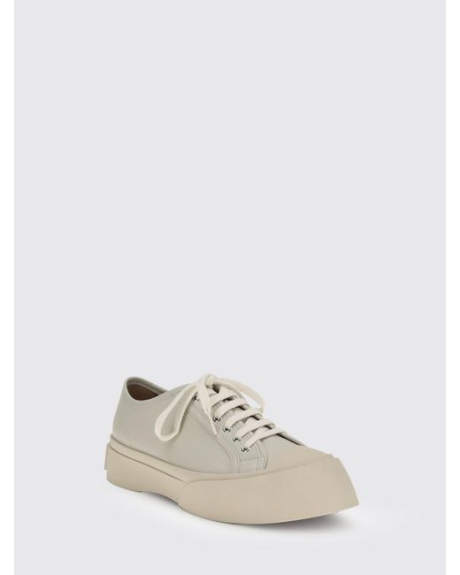 Marni Natural Pablo Leather Sneakers for men