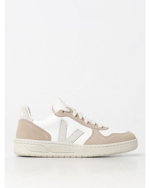 Veja White V10 Low Top Sneakers for men