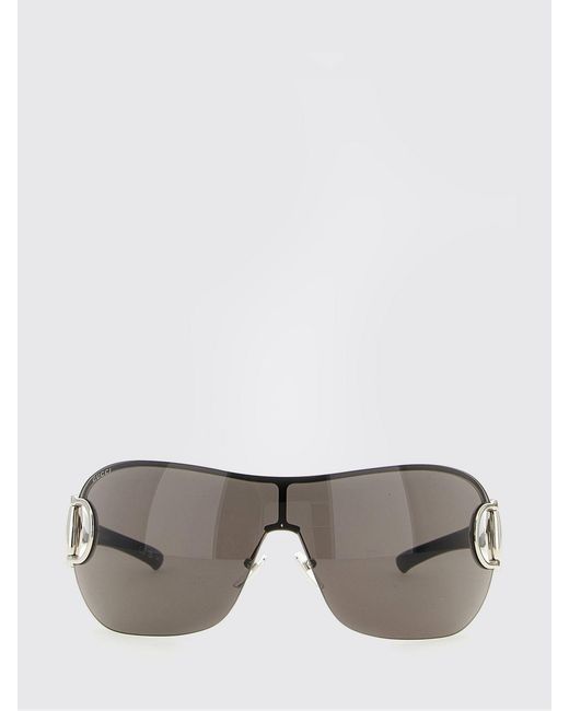 Gucci Gray Acetate Sunglasses With Horsebit