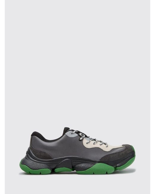 Camper Green Twins Bicolour Leather Trainers With Vibram Sole And Ortholite Insole for men