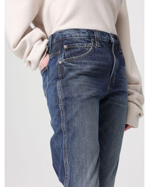 Khaite Blue Slim Fit Cotton Jeans