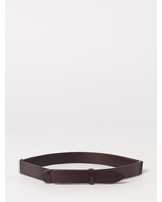 Orciani White Leather Nobuckle Belt for men