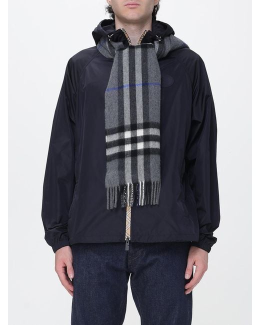 Burberry Gray Scarf for men