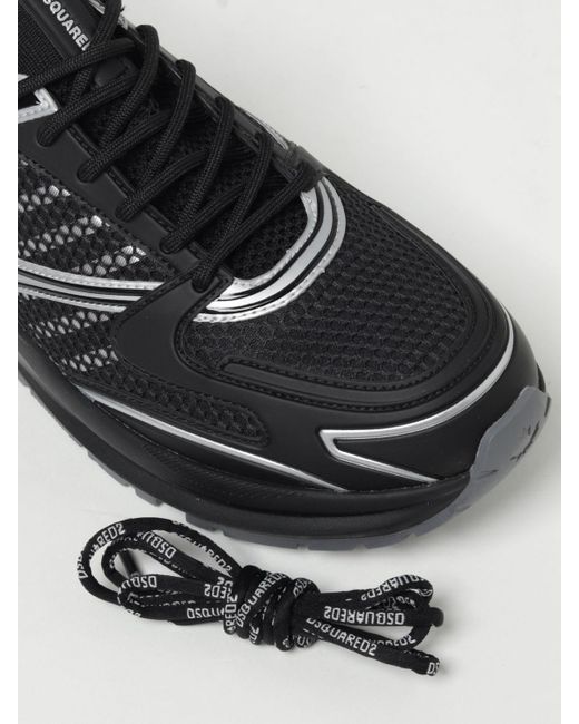 Sneakers Dash in mesh e maglia di DSquared² in Black da Uomo