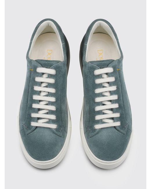 Doucal's Green Suede Sneakers for men