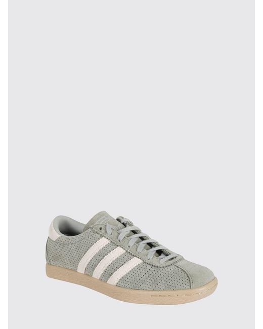 Adidas Originals White Tobacco Perforated Suede Sneakers for men