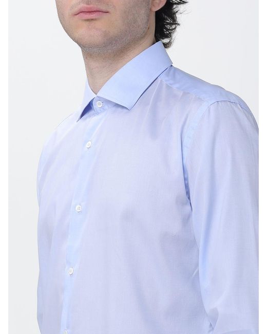 Brooksfield Blue Classic Poplin Shirt for men