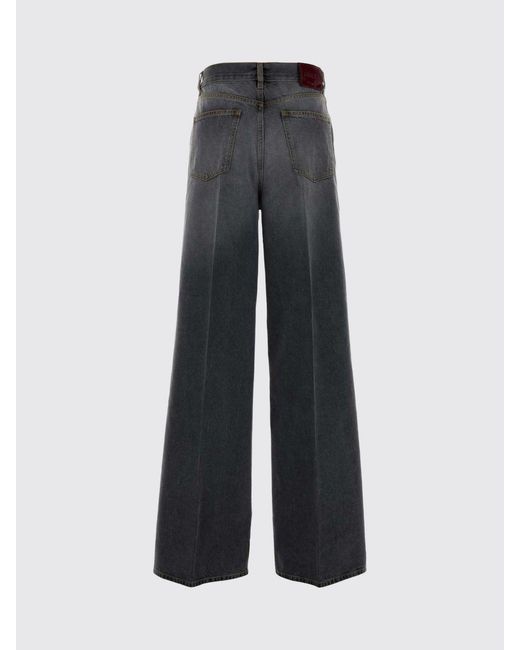 Gucci Blue Denim Wide Leg Jeans