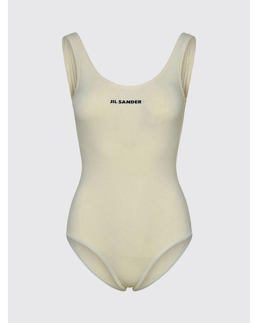 Jil Sander Natural One-Piece Swimsuit