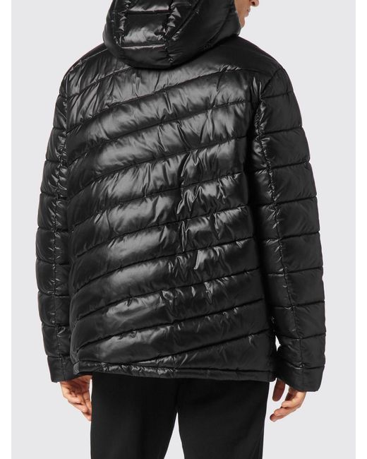 Philipp Plein Black Quilted Padded Nylon Down Jacket for men