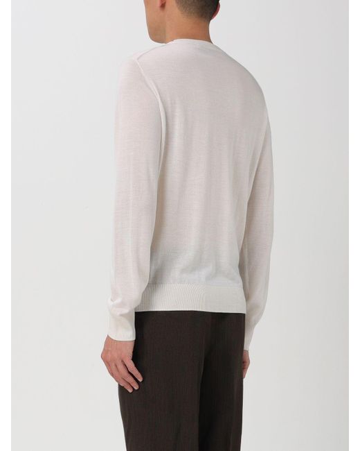 Corneliani White Sweater for men