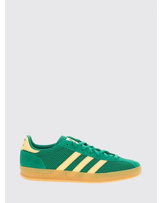 Adidas Originals Green Gazelle Indoor Mesh And Suede Sneakers for men