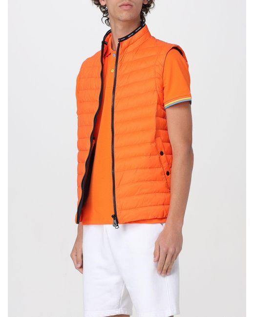 Peuterey Orange Waistcoat for men