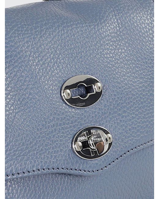 Borsa A Mano Postina Baby di Zanellato in Blue