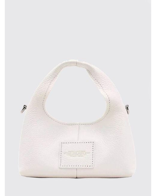 Marc Jacobs Natural The Sack Mini Hammered Leather Top Handle Bag With Pouch