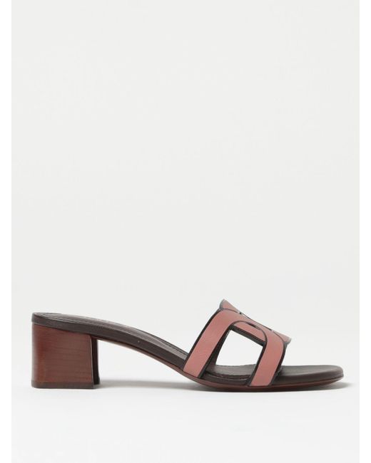 Tod's Pink Heeled Sandals