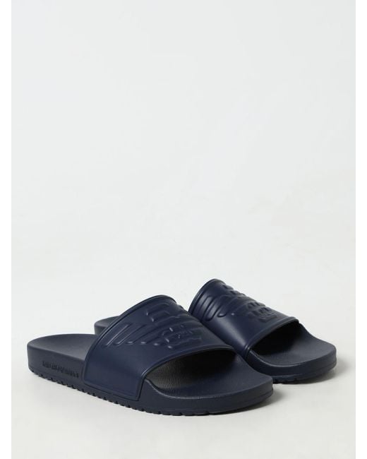 Emporio Armani Blue Sandals for men