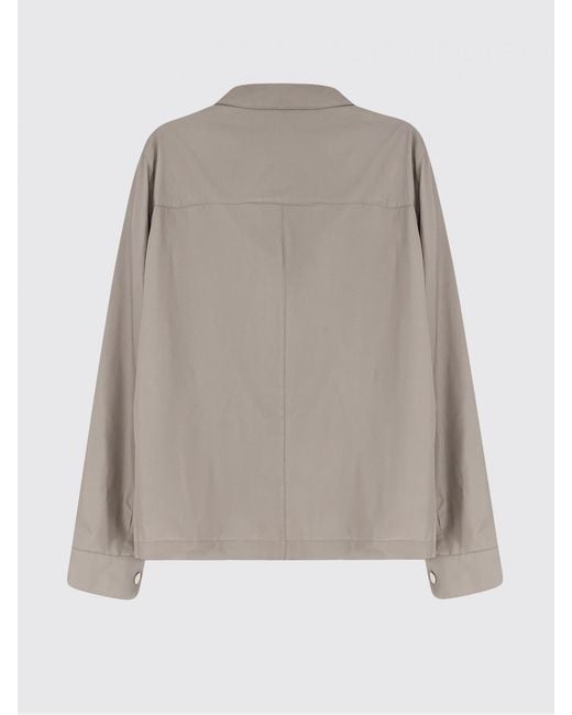 Brunello Cucinelli Gray Silk Shirt Jacket for men