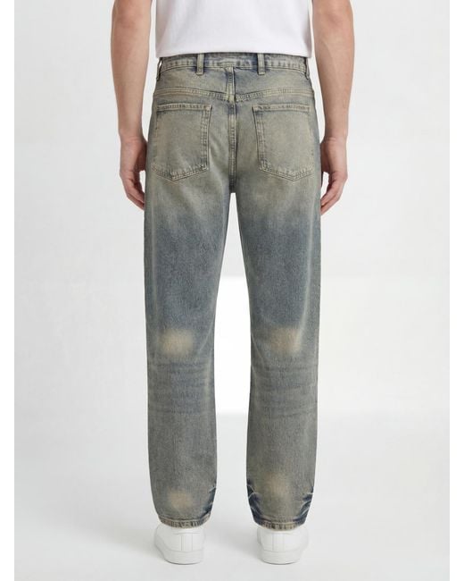 Represent Blue Used Cotton Wide Leg Jeans for men