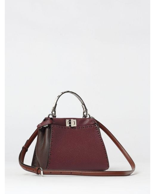 Fendi Purple Peekaboo Mini Bag