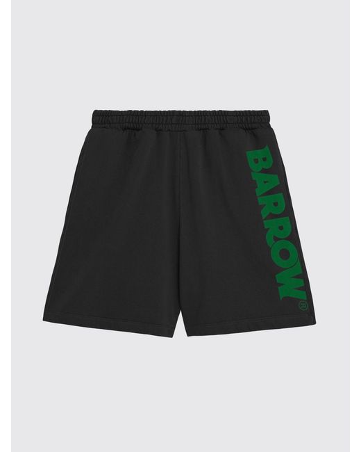 Barrow Black Cotton Sport Shorts