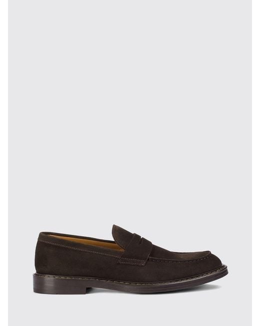 Doucal's White Suede Loafers for men