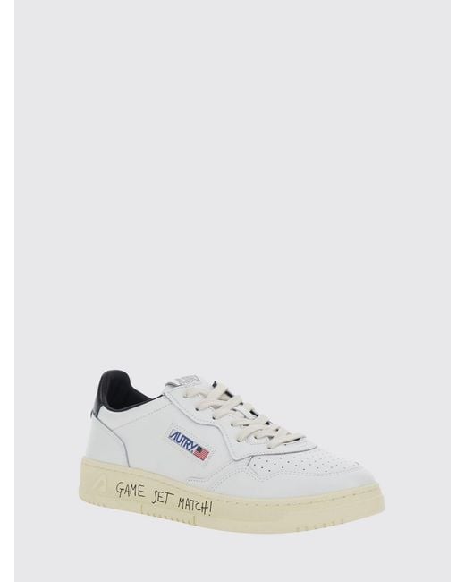 Autry White Medalist Low Top Trainers for men