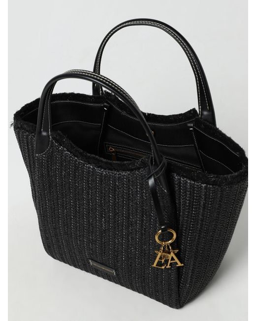 Emporio Armani Black Tote Bags