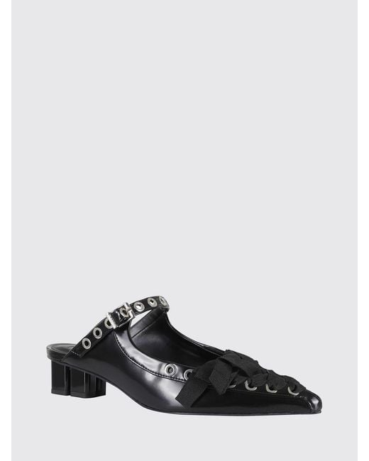 Ganni White Eyelets Mules