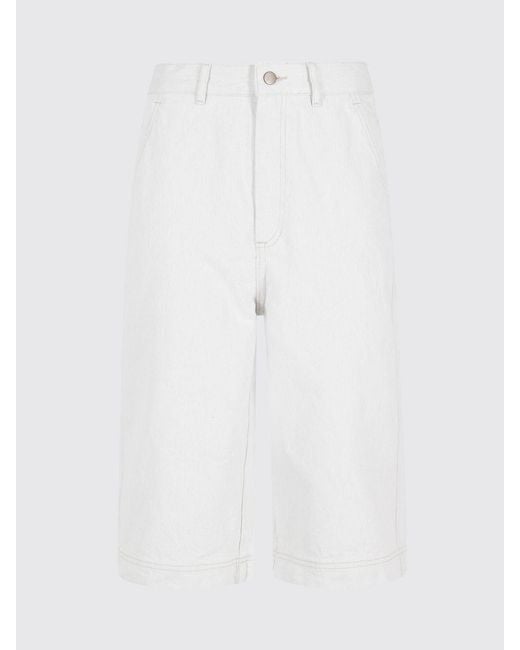 Soeur White Francis Organic Cotton Bermuda Shorts
