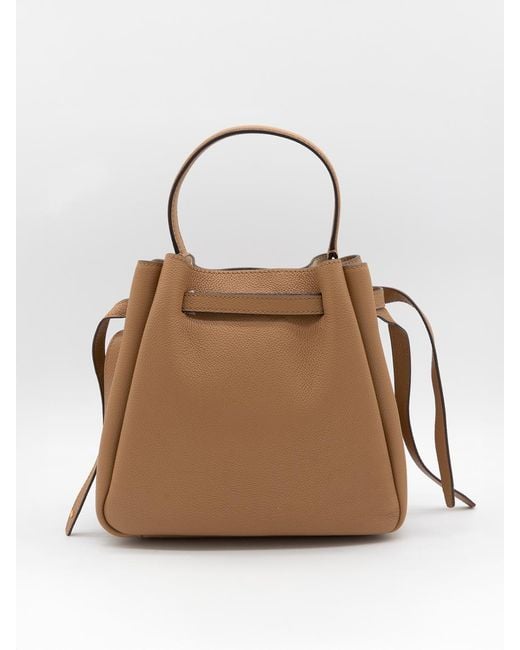Tory Burch Natural Romy Grain Leather Bag