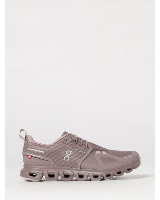 On Shoes Purple On Cloud 6 Waterproof Mesh Sneakers