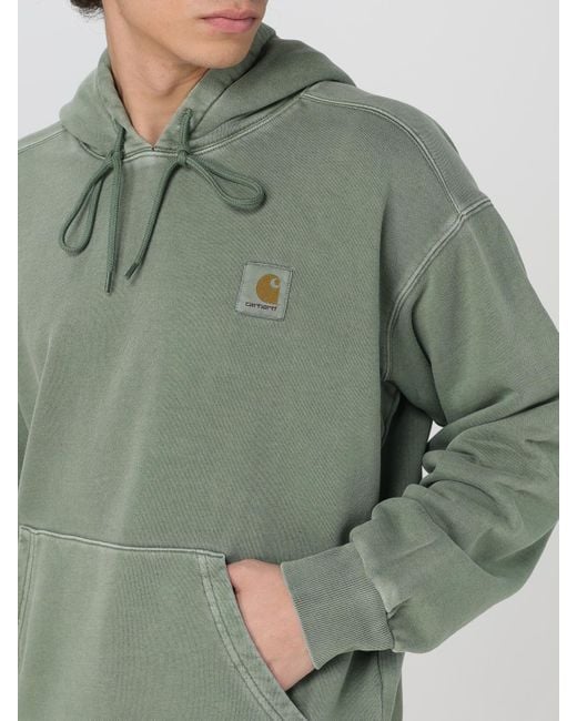 Felpa Con Cappuccio di Carhartt in Green da Uomo