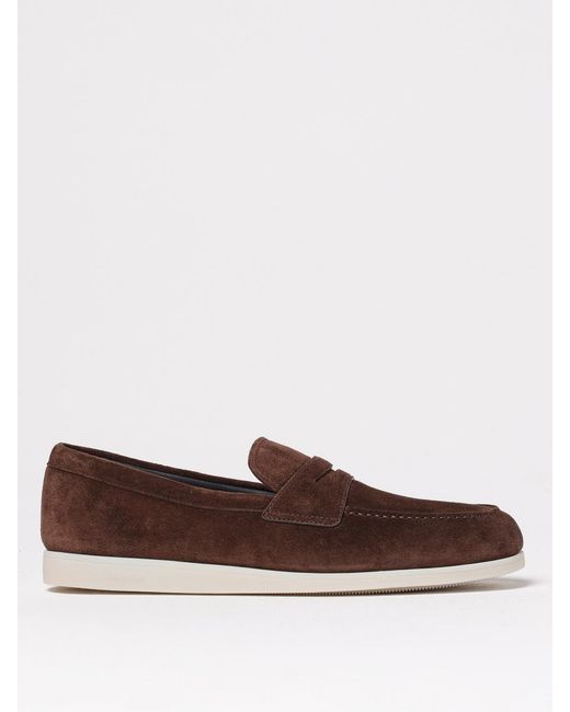 Church's Brown Saddle Suede Loafers for men