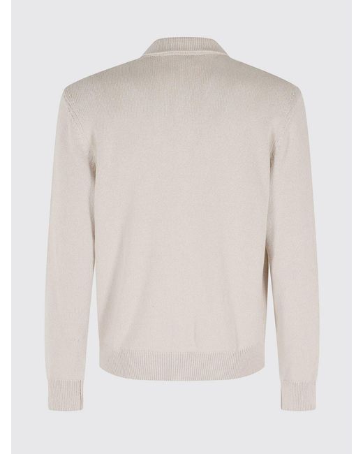 Eleventy Natural Cotton And Silk Cardigan for men