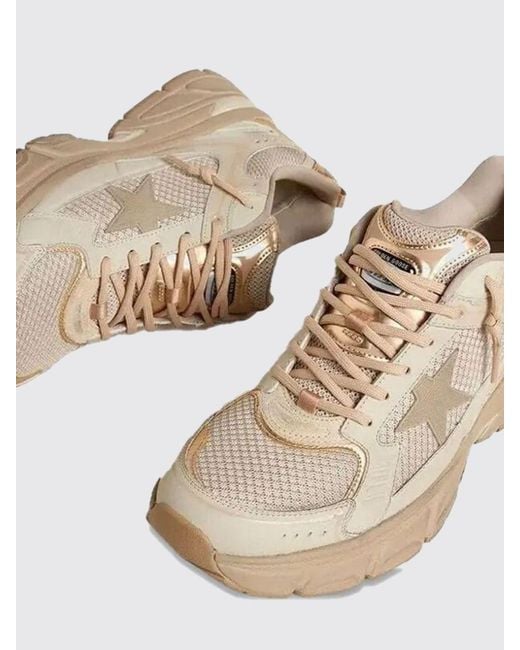 Golden Goose Deluxe Brand Natural Lightstar Mesh And Leather Sneakers for men