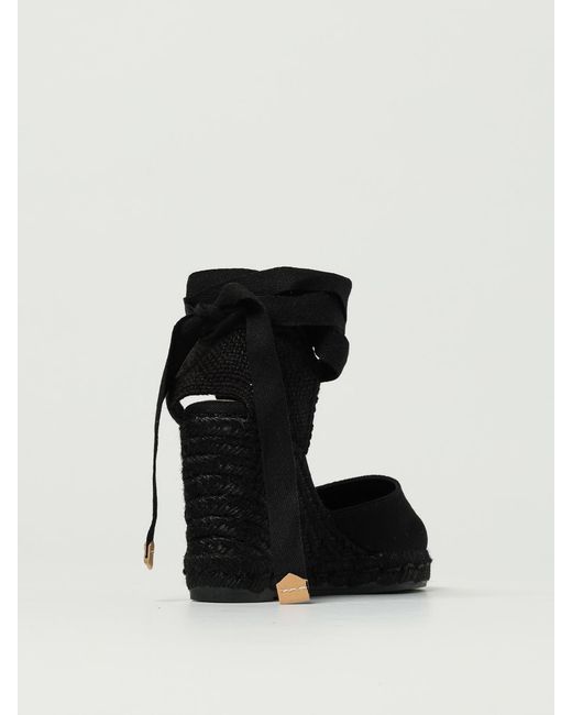 Castaner Black Carina Organic Cotton Canvas Espadrilles