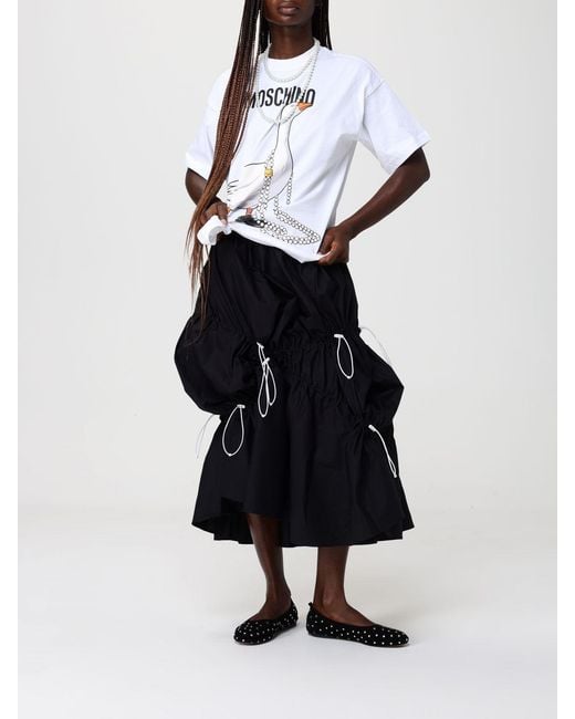 Moschino Couture Black Cotton Skirt