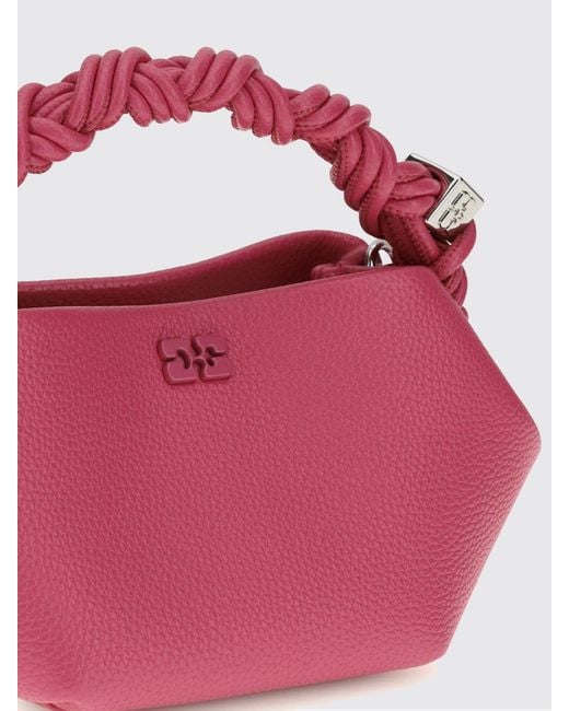 Borsa Mini Bow di Ganni in Pink