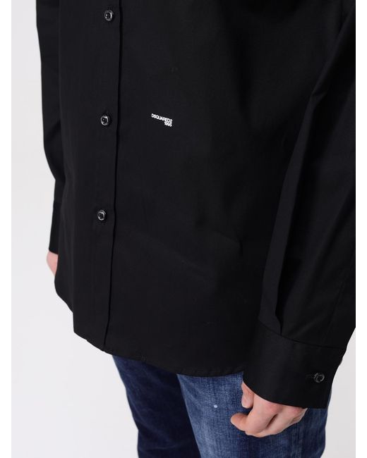 DSquared² Blue Poplin Shirt for men