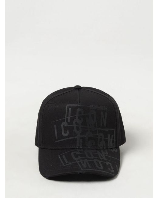 Cappello in twill di cotone di DSquared² in Black da Uomo