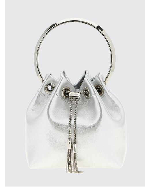 Jimmy Choo Metallic Bon Bon Laminated Nappa Bag