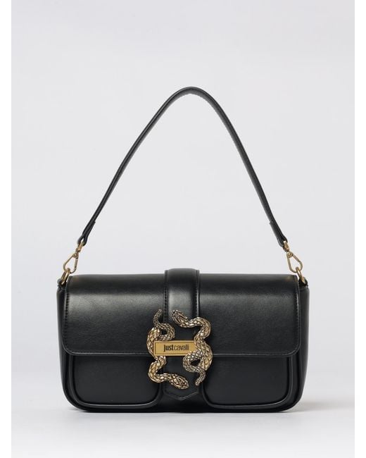 Just Cavalli Black Faux Leather Bag