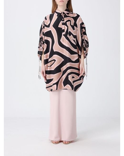 Emilio Pucci White Silk Shirt With Abstract Print