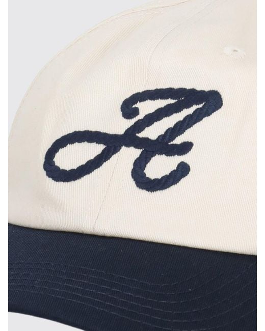 Autry White Cotton Hat With Embroidered Logo for men