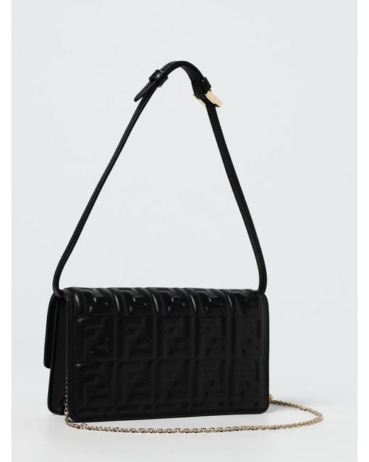 Bolso De Hombro Mujer Fendi de color Black