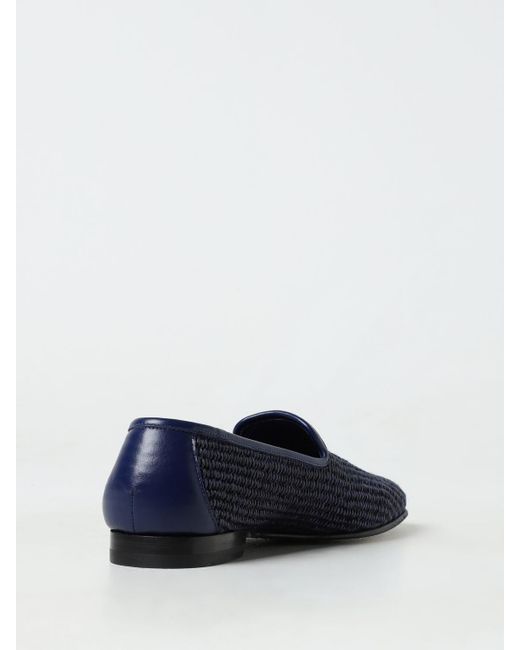 Manolo Blahnik Blue Loafers for men