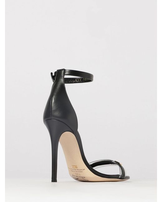 Elisabetta Franchi White Leather Sandals