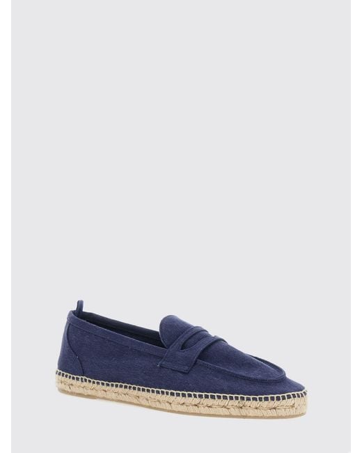 Castaner Blue Nacho Classic Canvas Espadrilles With Raised Apron Toe for men